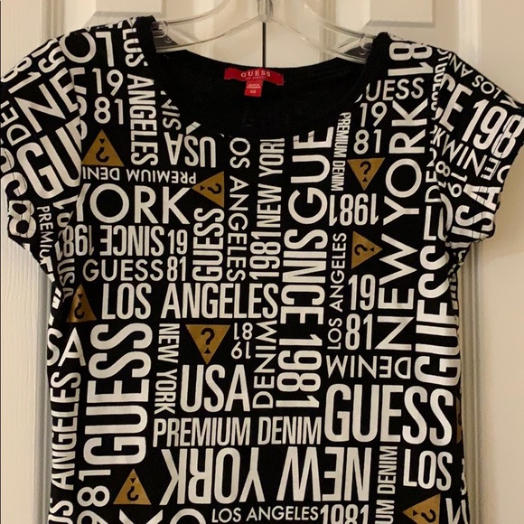 Guess New York Los Angeles Graphic Womens Top Size XS - Picture 5 of 12